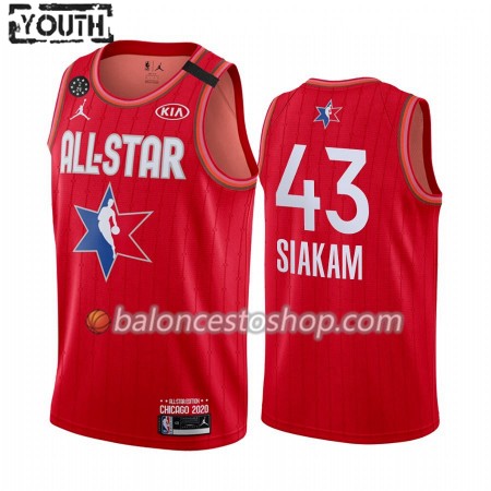 Camiseta Niños NBA Toronto Raptors Pascal Siakam 43 2020 All-Star Jordan Brand Rojo Swingman Camiseta Niños NBA Toronto Raptors Pascal Siakam 43 2020 All-Star Jordan Brand Rojo Swingman